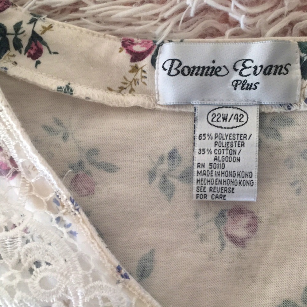 💐VTG floral cottage core button down shirt - Picture 7 of 10